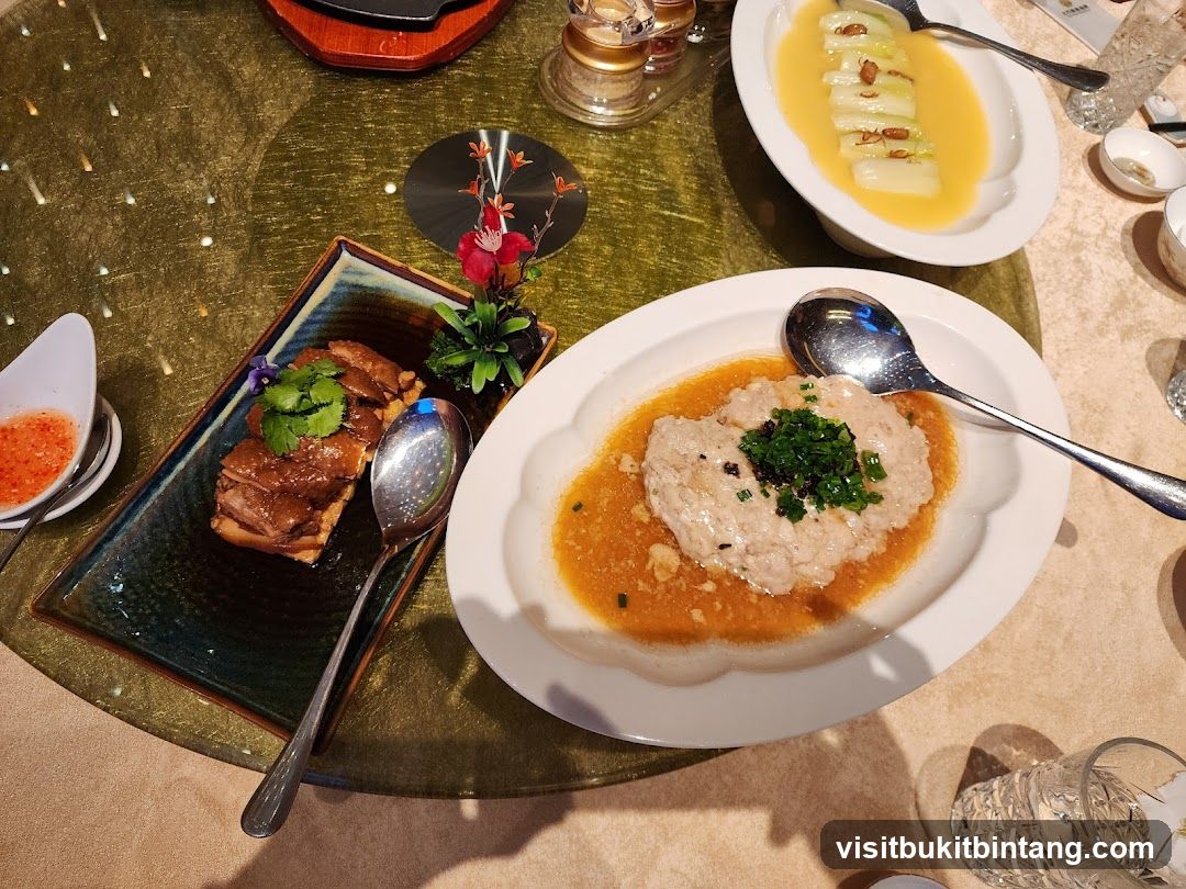 Table with Chinese Food