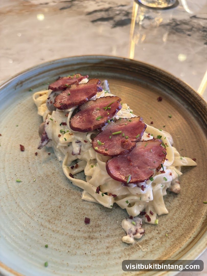Fettuccine with Duck Breast