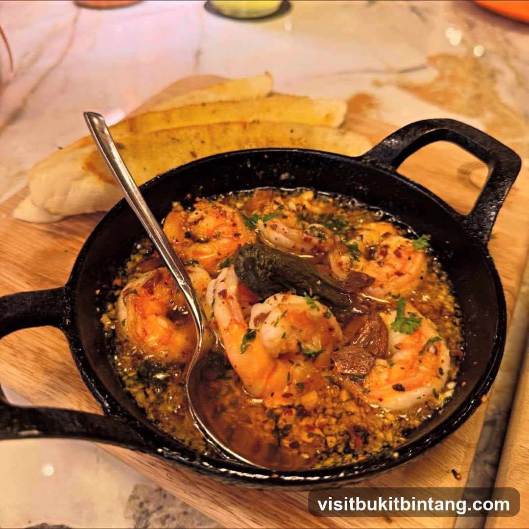 Garlic Shrimp with Bread