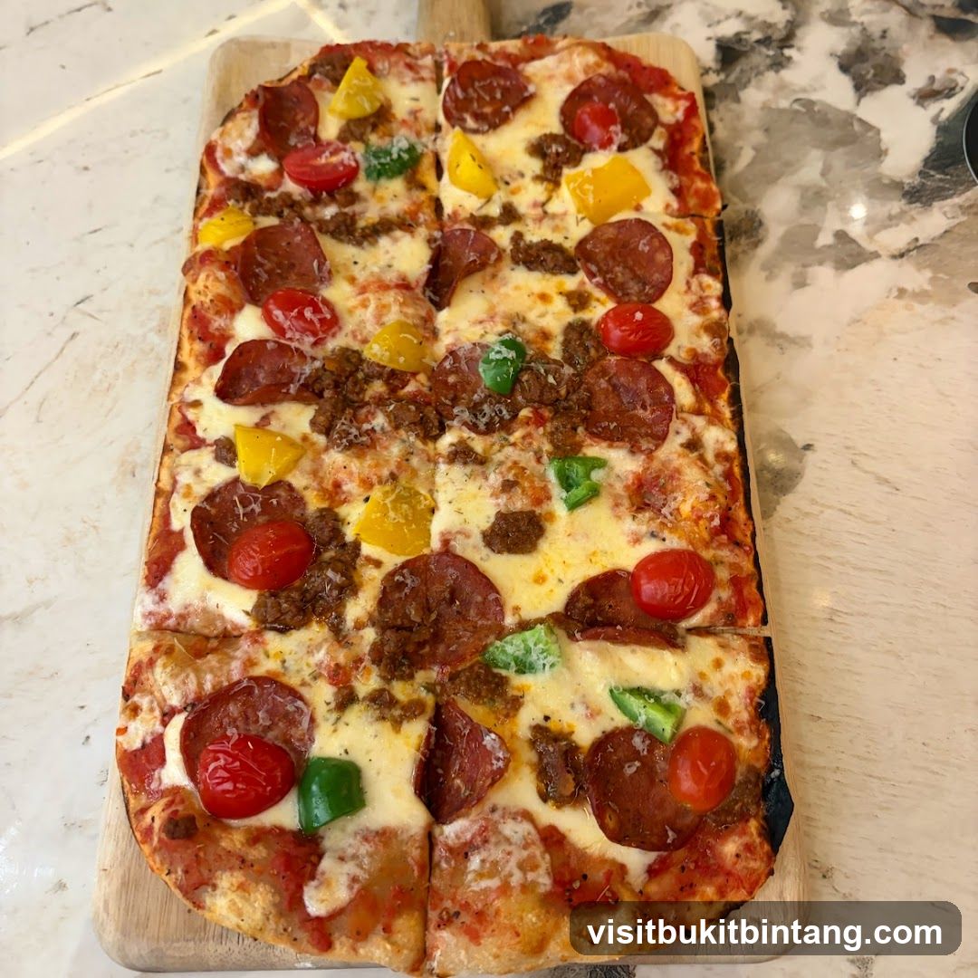 Rectangular Pizza with Toppings