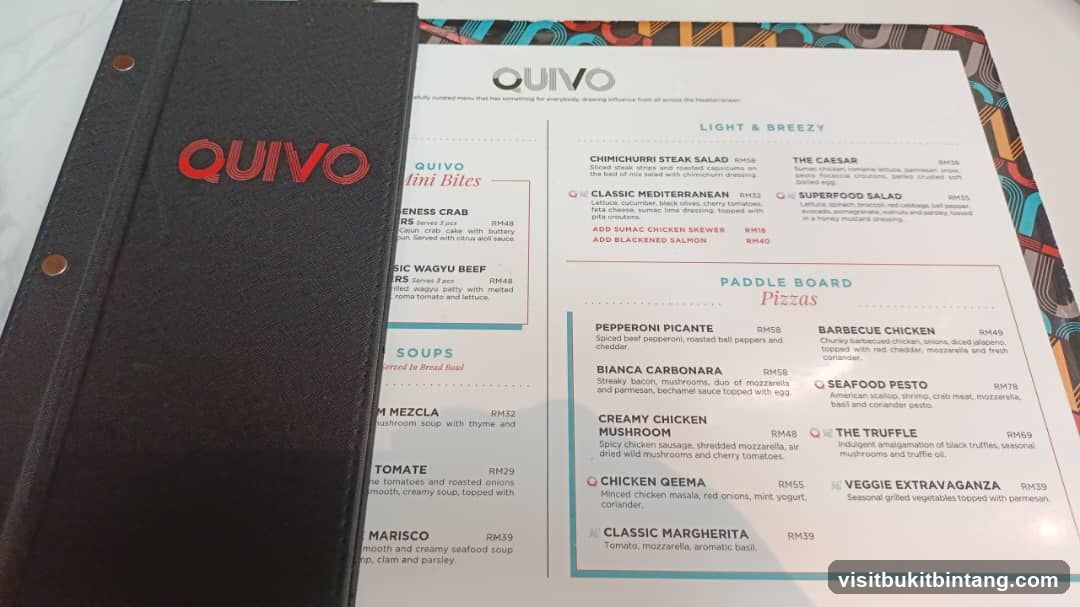 QUIVO Menu