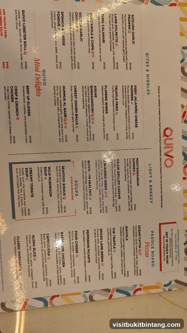 QUIVO Menu