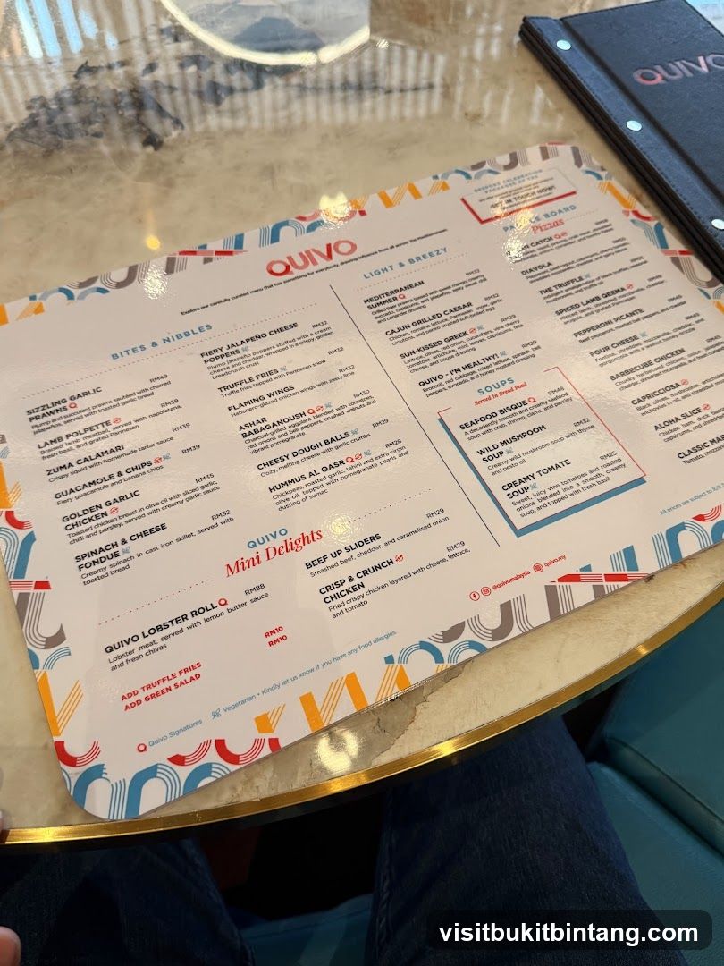 QUIVO Menu