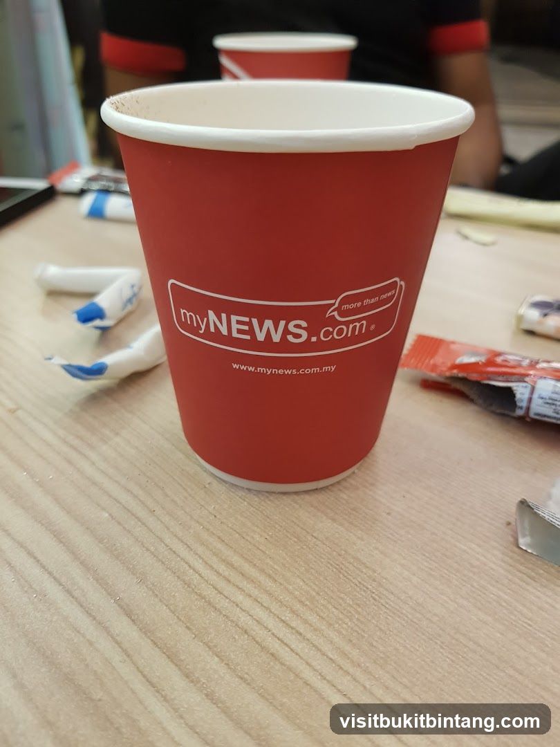 Red cup with logo