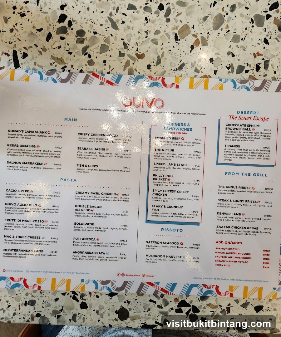 Quivo Menu