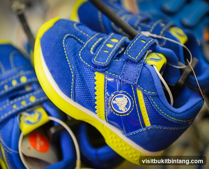 Blue and Yellow Children's Shoes