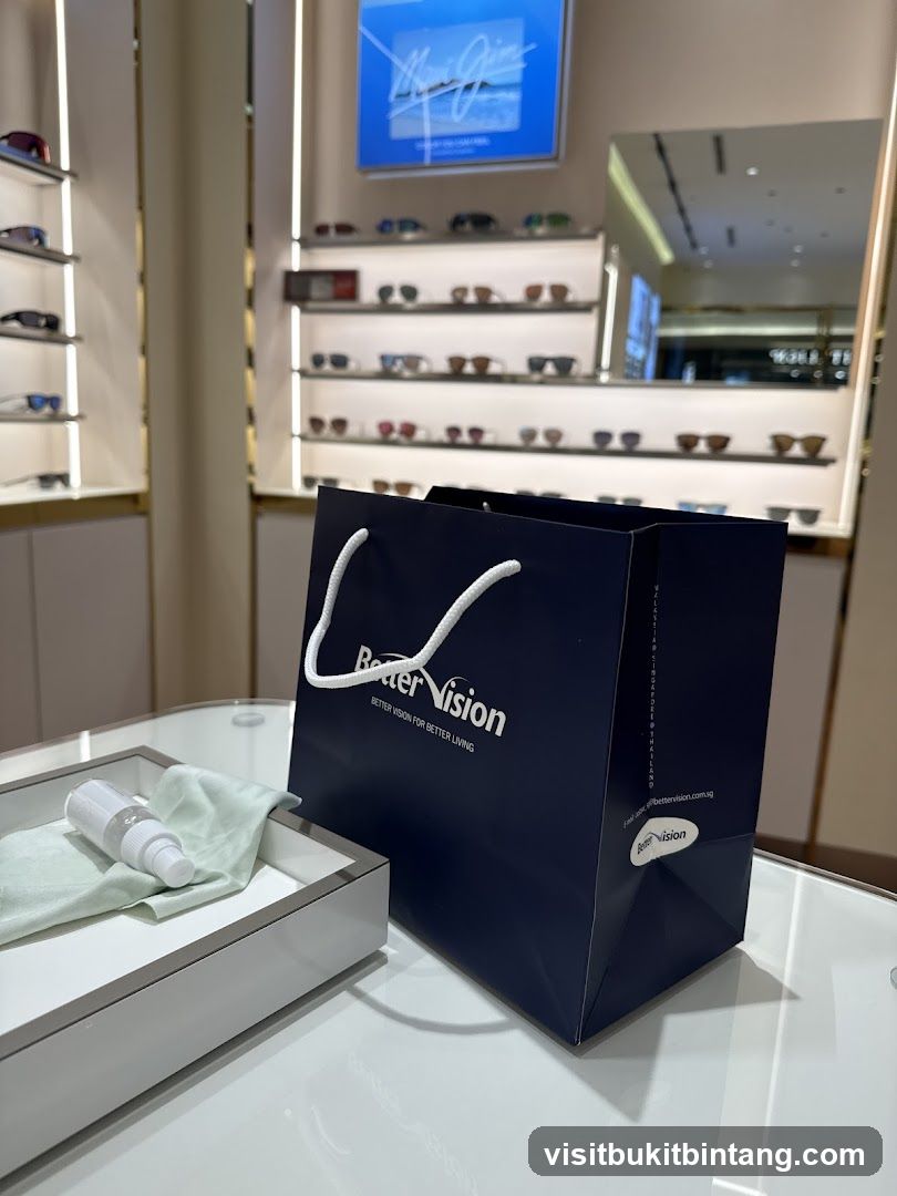 Better Vision Shopping Bag and Cleaning Supplies