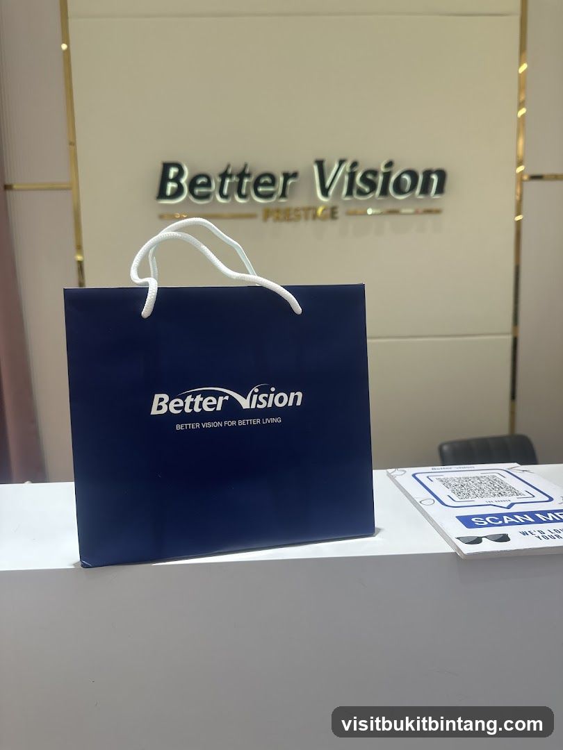 Better Vision Shopping Bag and Sign