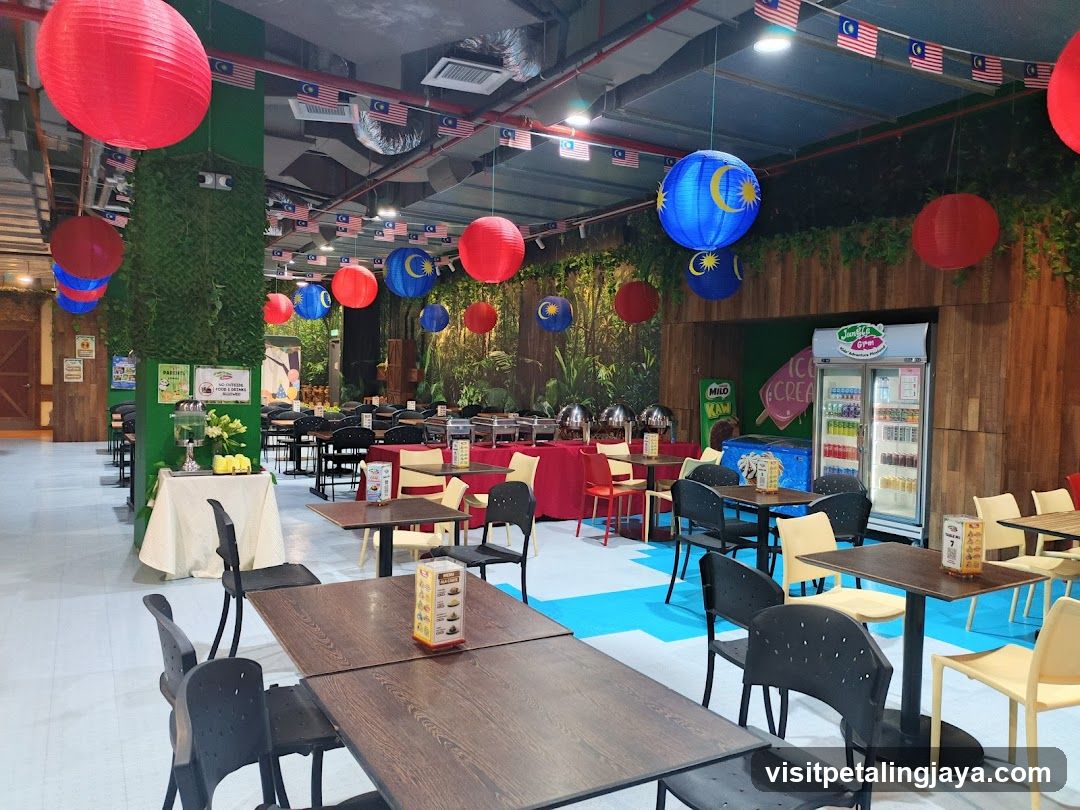 Restaurant Interior with Malaysian Decor