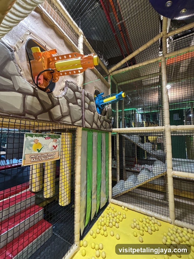 Indoor Play Area with Ball Shooters