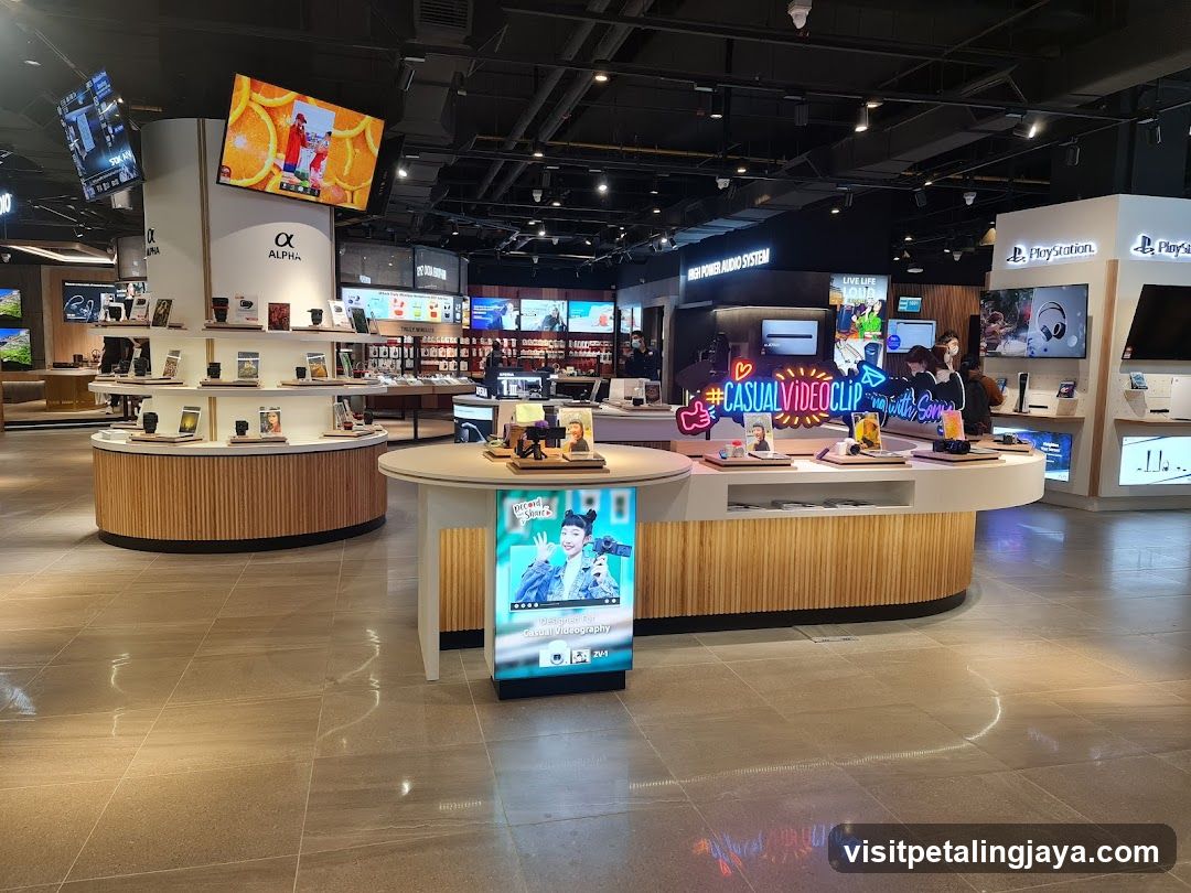 Electronics Store Interior Display
