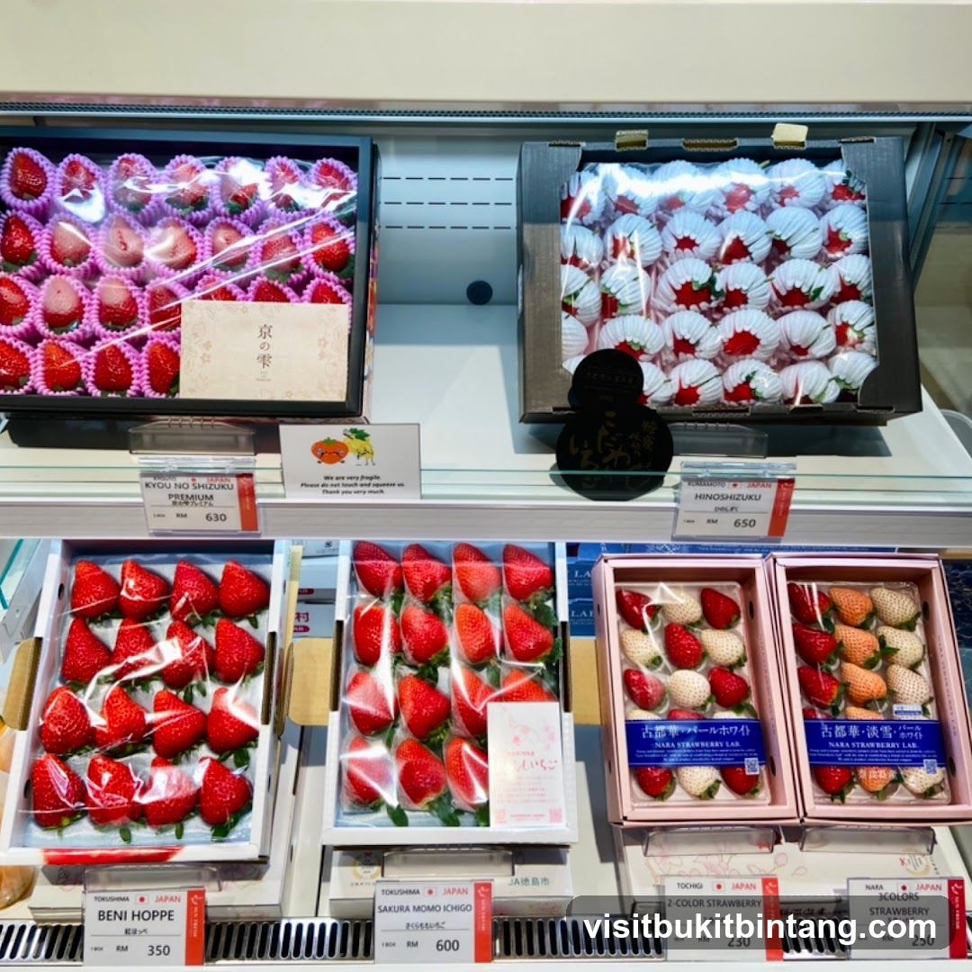 Assortment of Japanese Strawberries