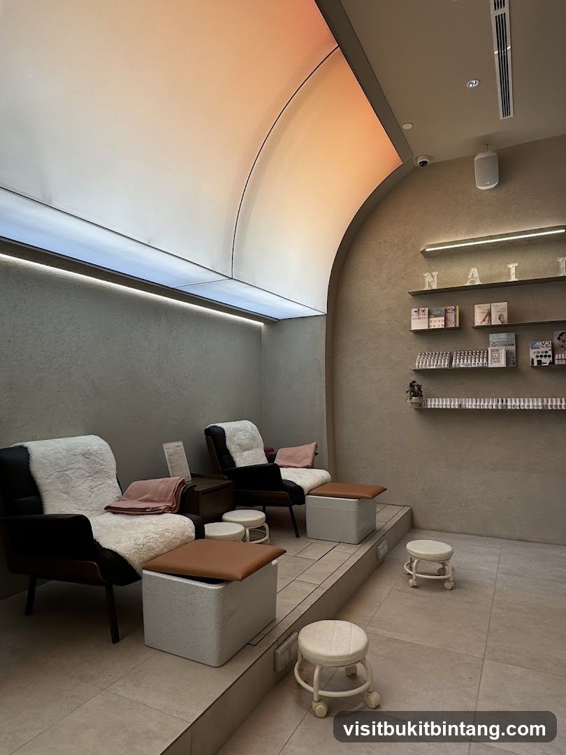 Nail Salon Seating Area