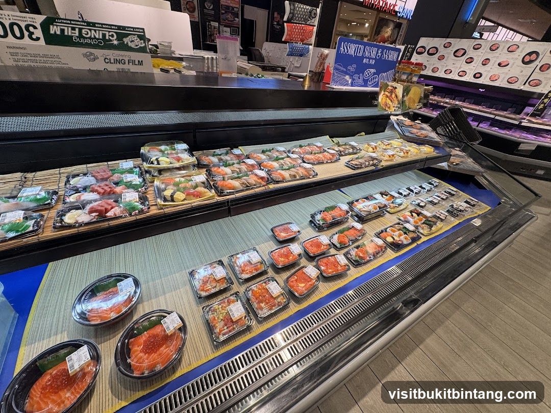 Sushi and Sashimi Display