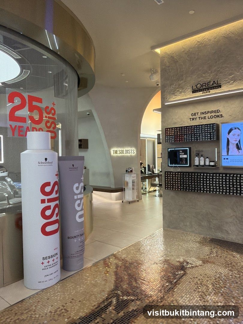 Hair Salon Interior with Products