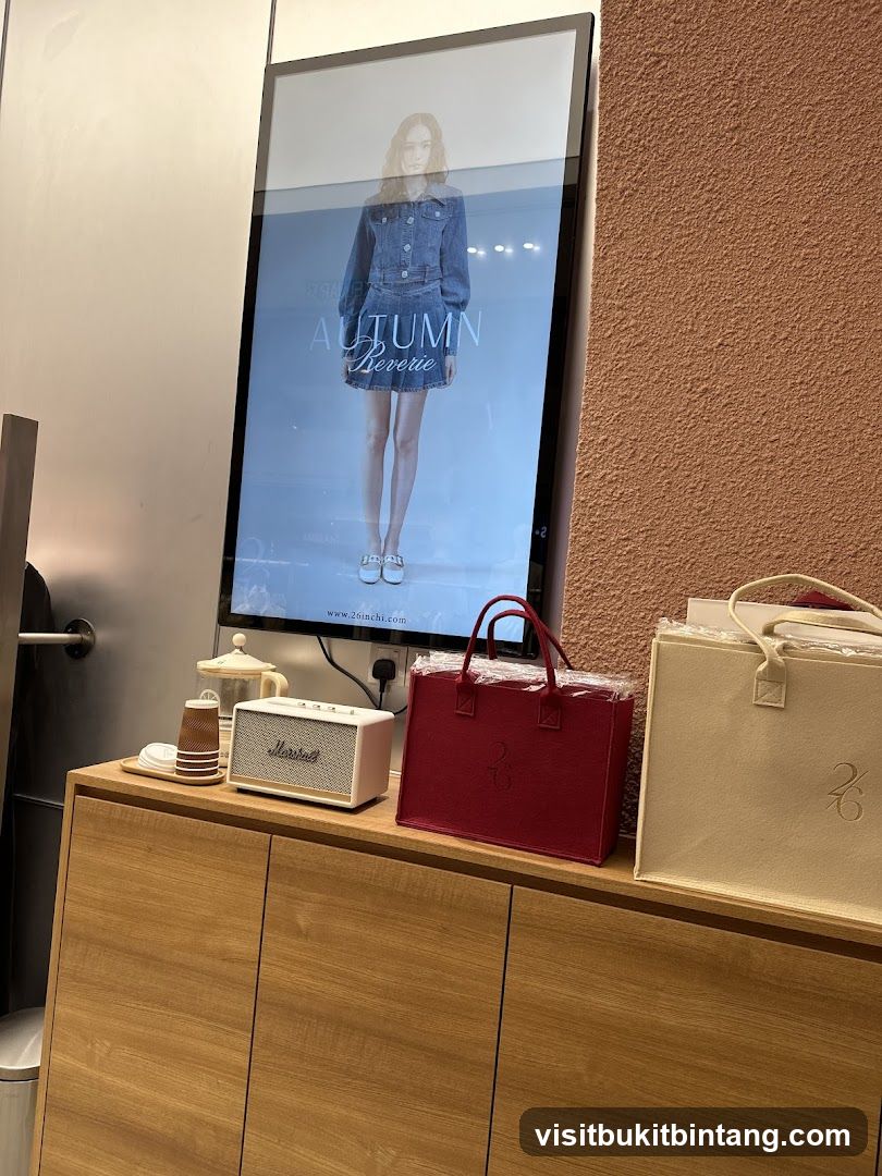 Digital Display with Fashion Advertisement