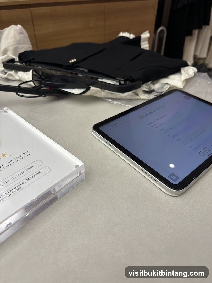 Store Display with Tablet