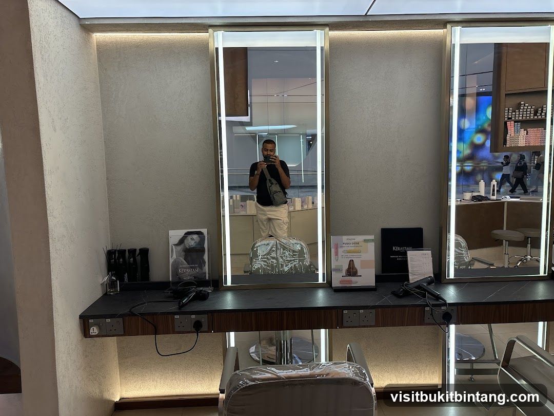 Salon Interior with Mirrors and Styling Stations