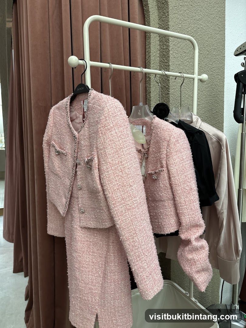 Pink Tweed Set