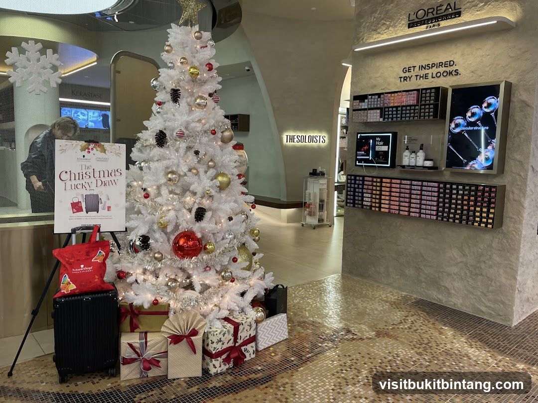 Christmas Display with Hair Products