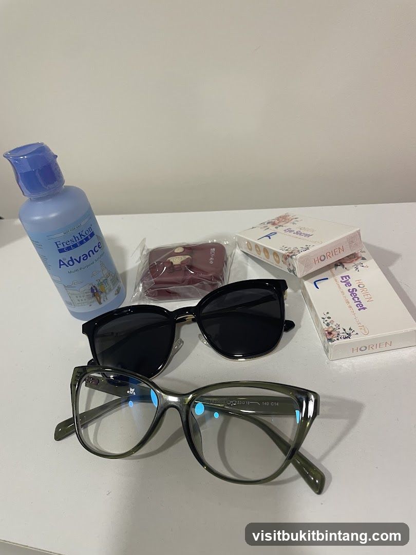 Eyewear and Contact Lens Solution
