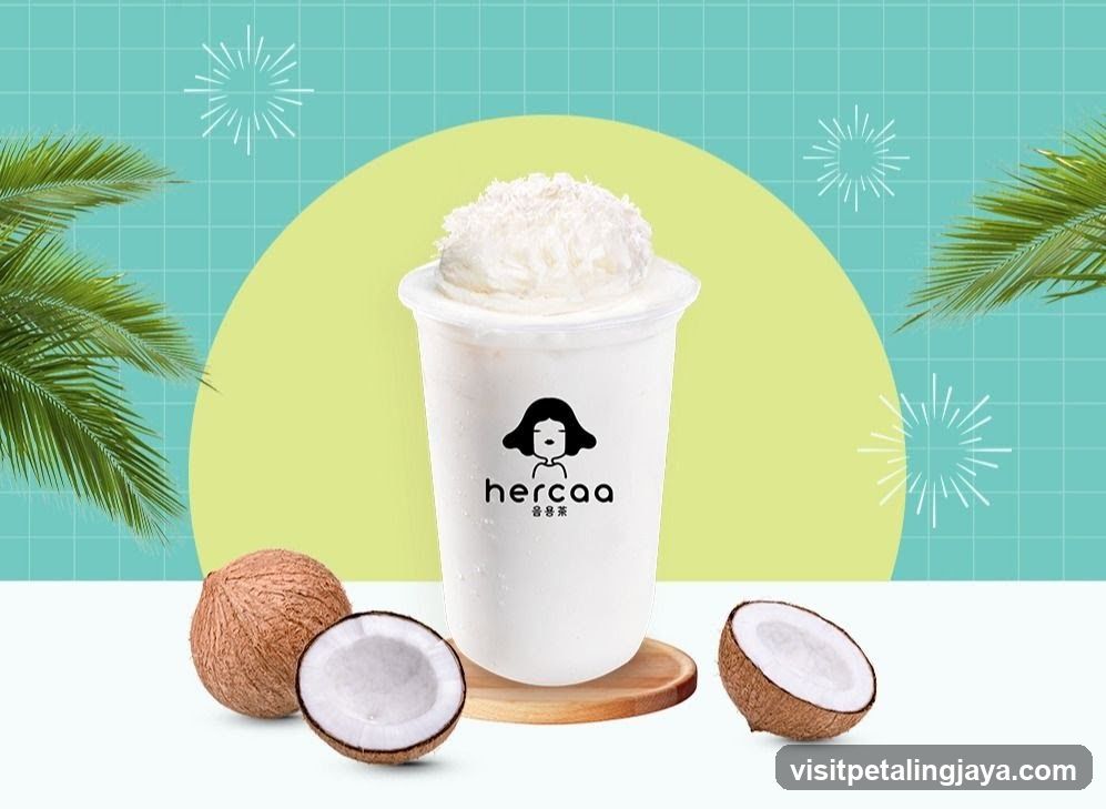 hercaa coconut drink advertisement