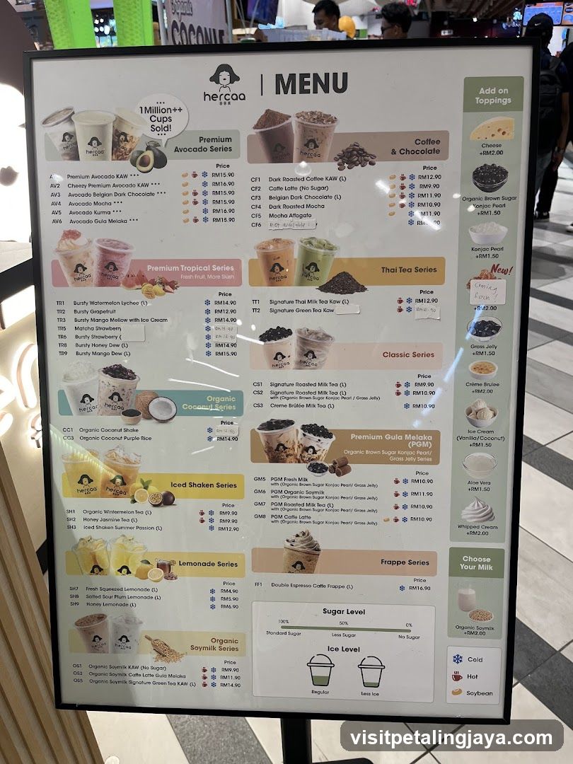 hercaa Menu Board