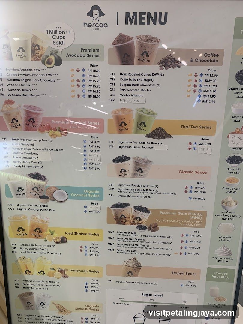 hercaa Menu Board