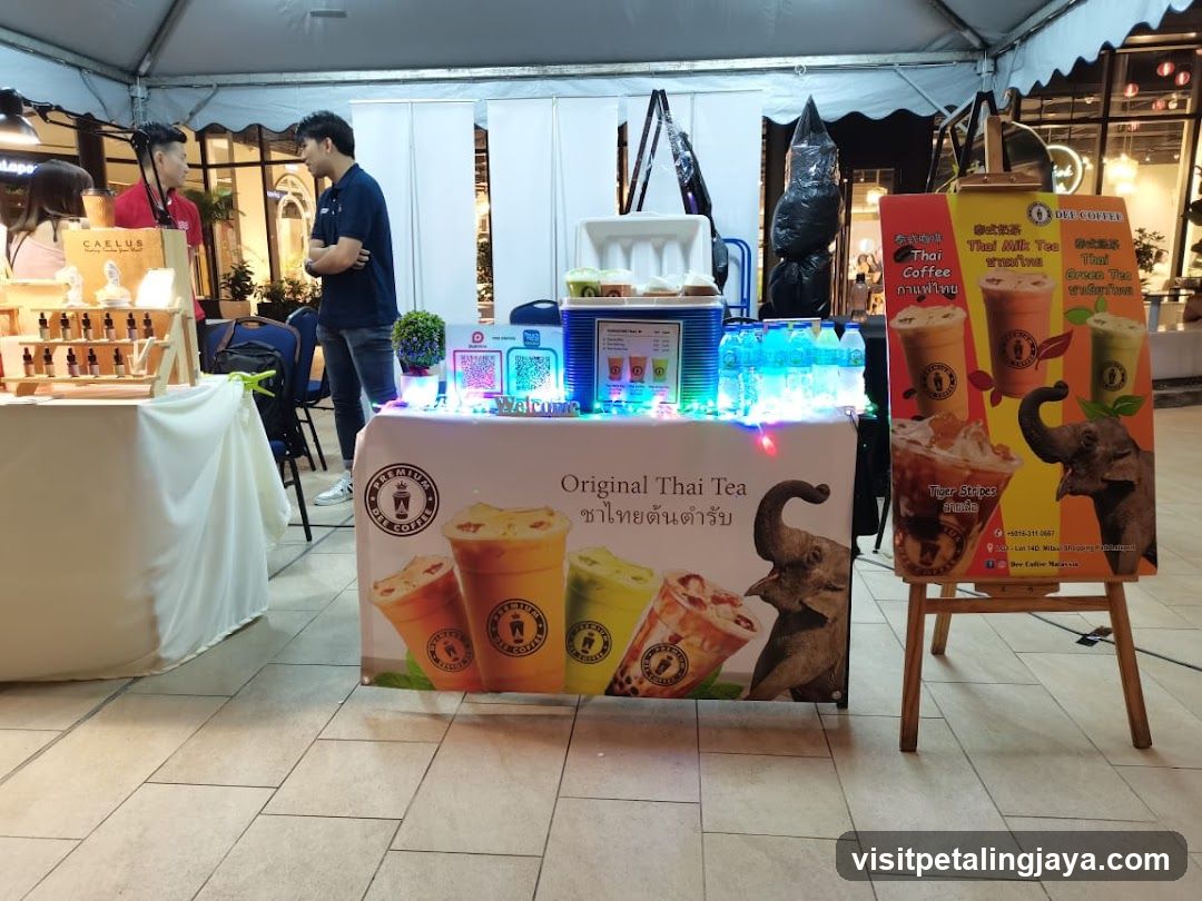 Thai Tea Stall Display