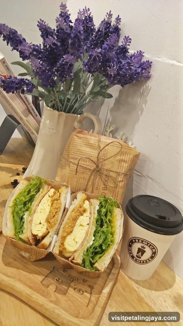 Food and Drink Display with Lavender