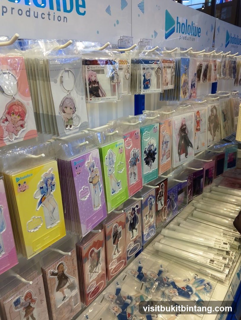 Hololive Production Merchandise Display