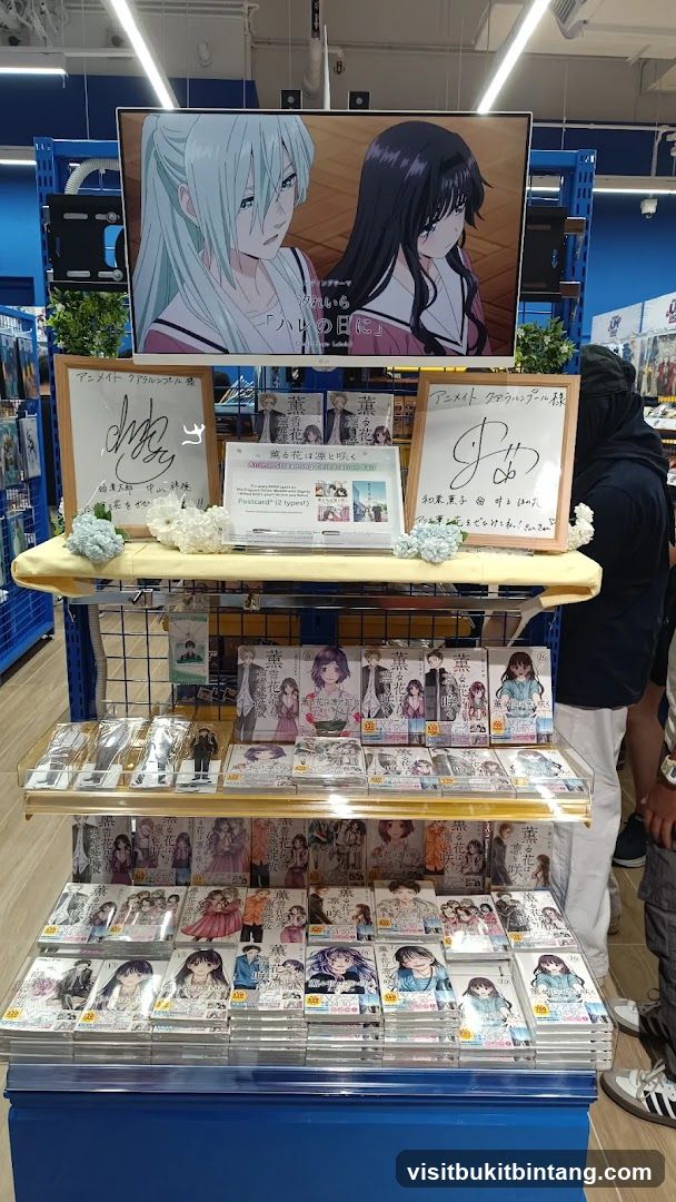 Anime merchandise display