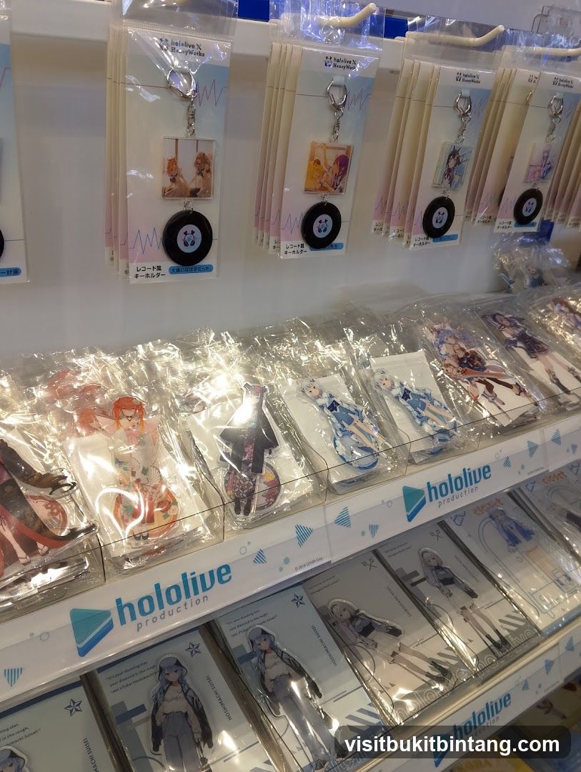 Hololive Merchandise Display