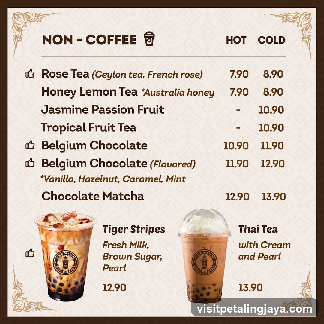 Non-Coffee Menu