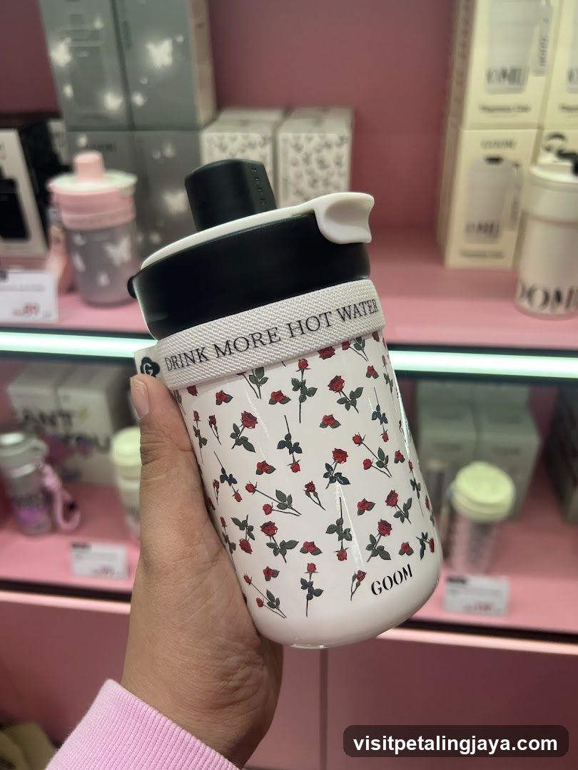 Flower Pattern Water Bottle in Store