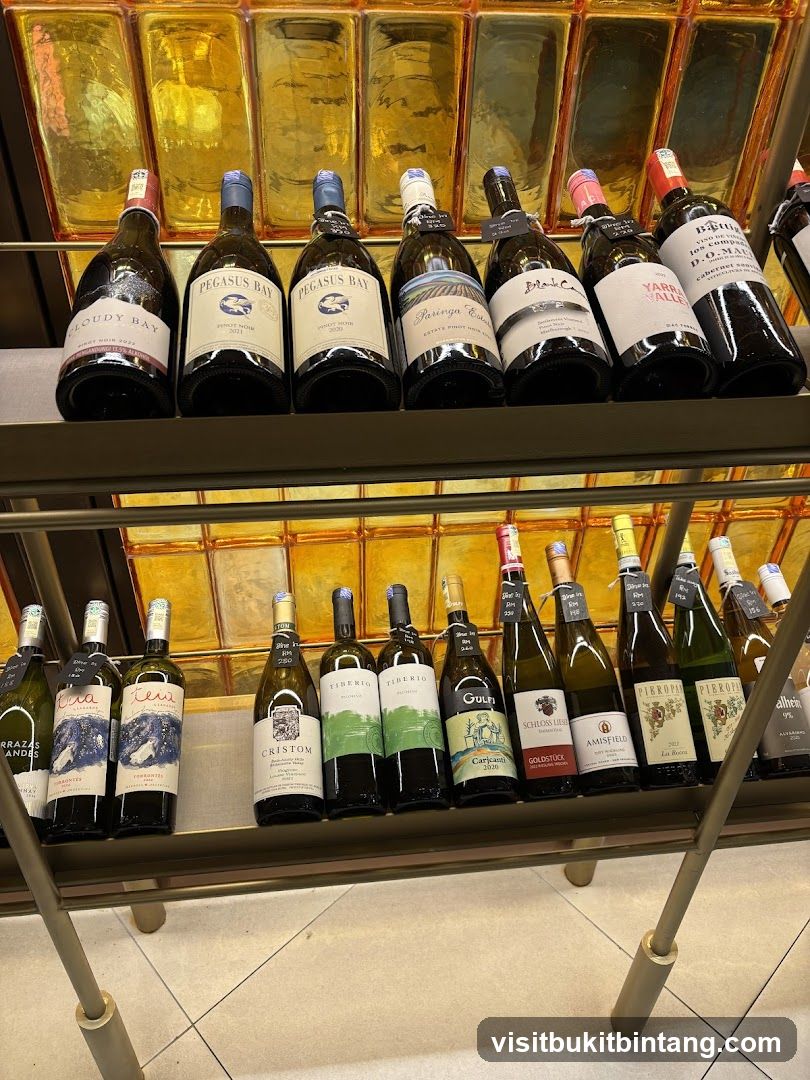 Wine Bottles on Shelves