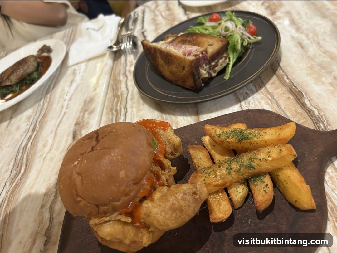 Food on a table