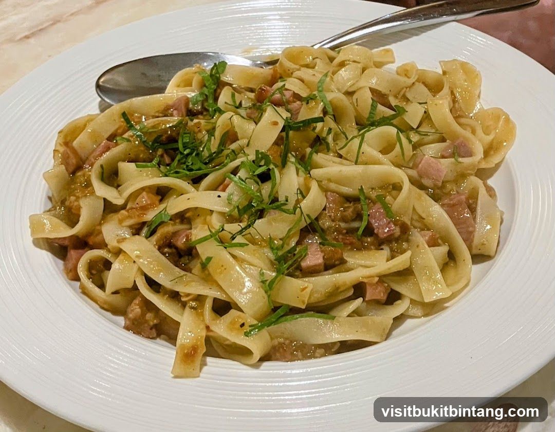 Fettuccine with Ham and Herbs