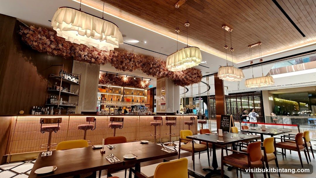 Restaurant Interior with Bar and Seating