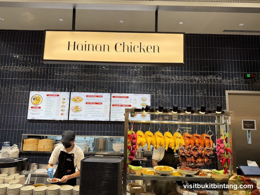 Hainan Chicken Restaurant Counter