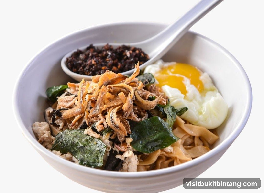 Noodle Bowl with Egg and Anchovies