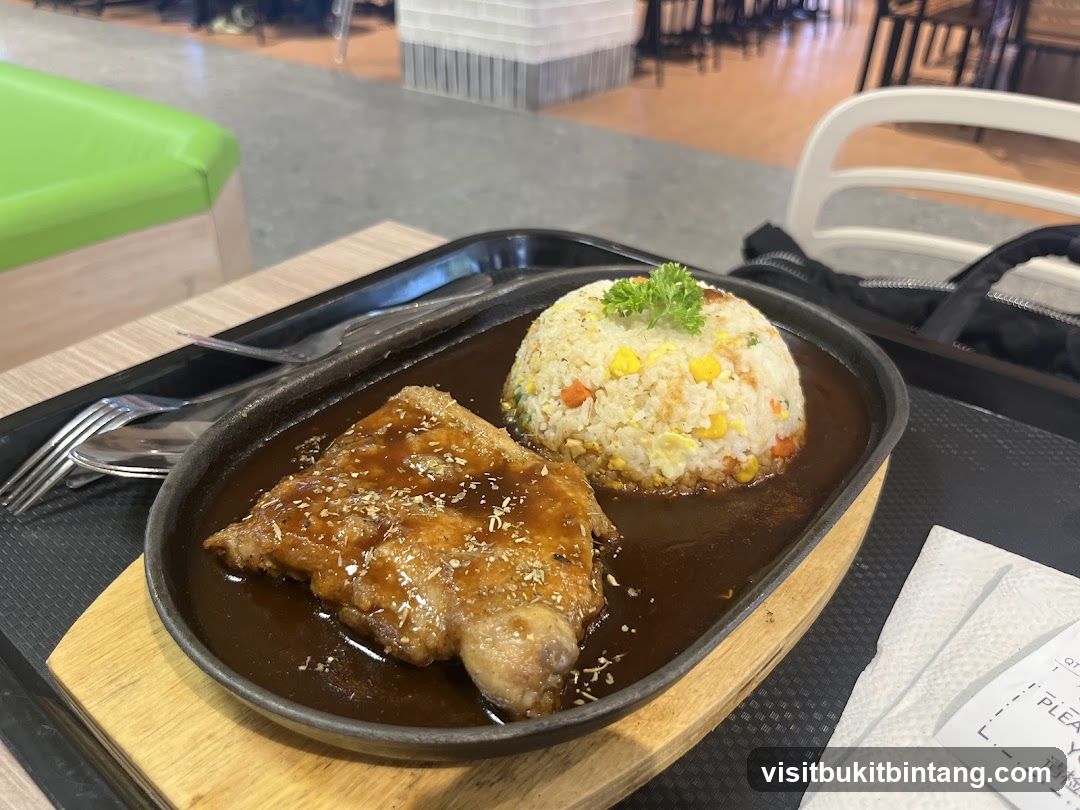 Sizzling Steak and Fried Rice
