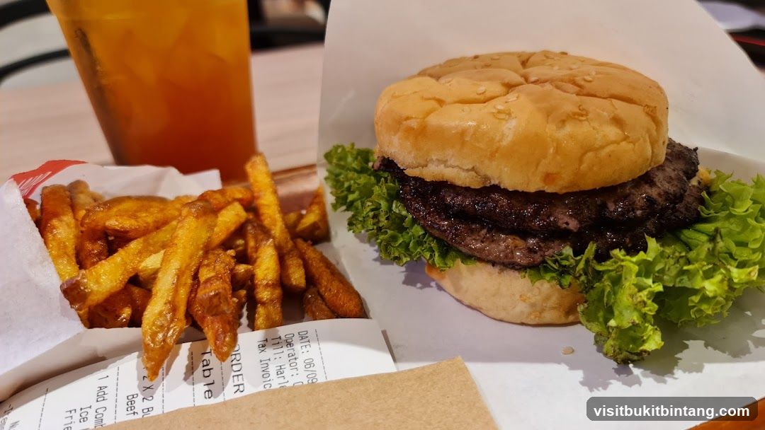Burger, Fries, and Drink