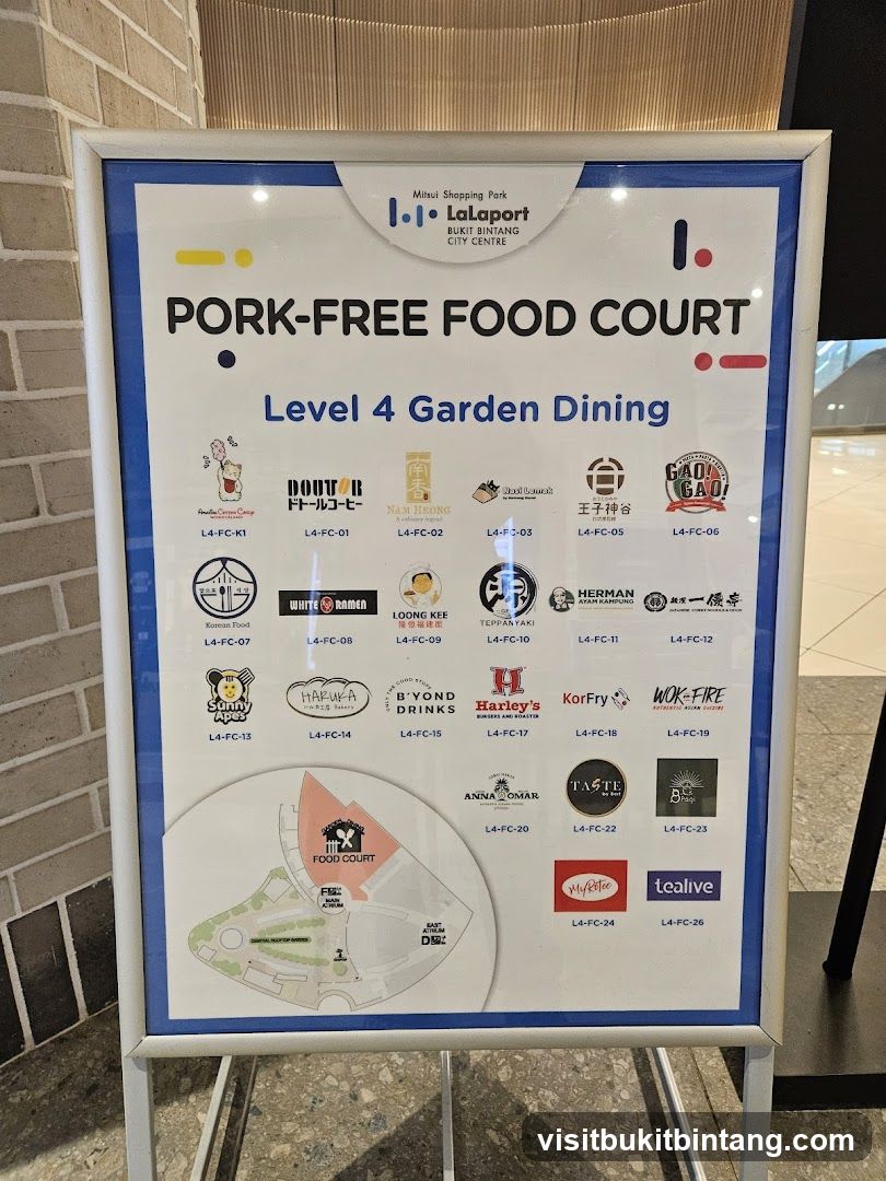 Pork-Free Food Court Directory