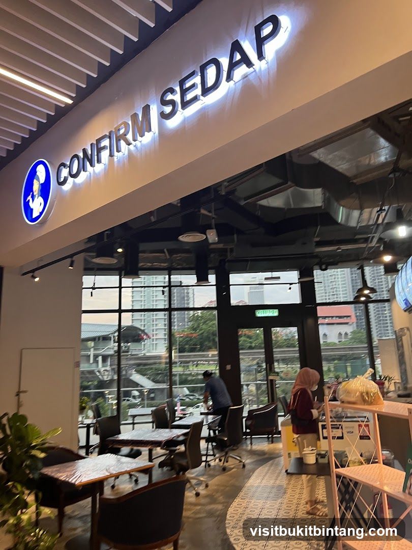 Restaurant Interior with Signage