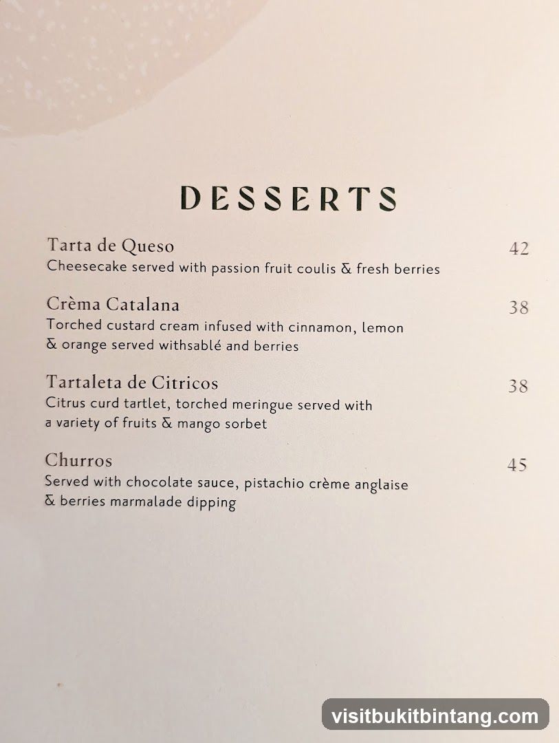 DESSERTS