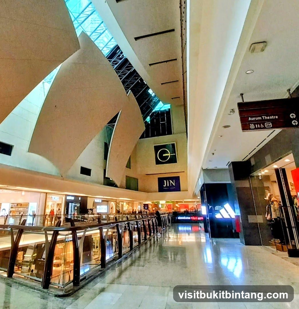 Interior of a modern shopping mall