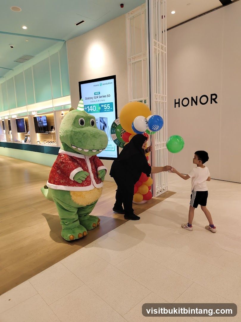 Promotional Event with Mascot and Child