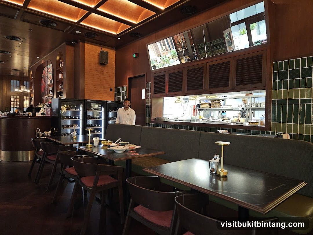 Restaurant Interior with Staff