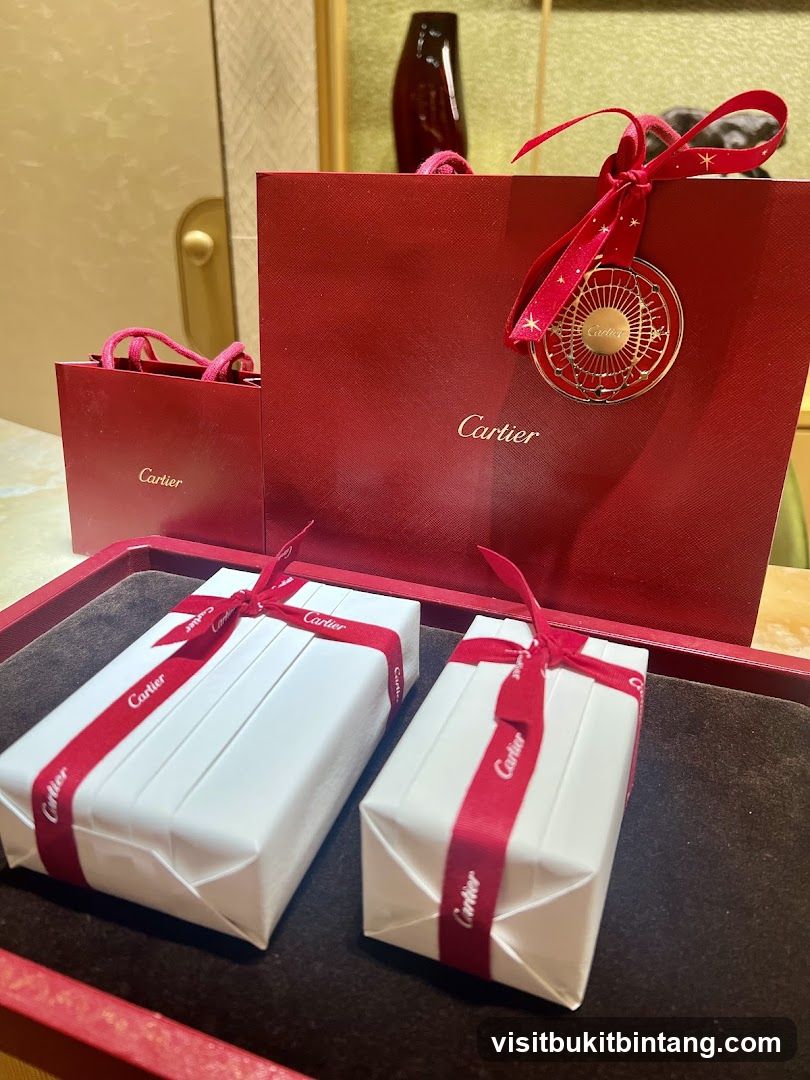 Cartier Gift Boxes and Shopping Bags